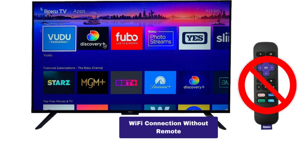 How to connect Roku TV to WiFi with remote